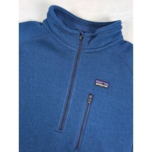 Patagonia Better Sweater 1/4 Zip Fleece Pullover Mens Large Blue Outdoor